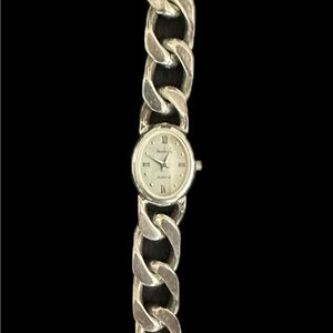 Armitron Silver Toned Chained Women's Watch